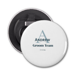 Abrebotellas groomsmen de equipo simple y personalizado en mono