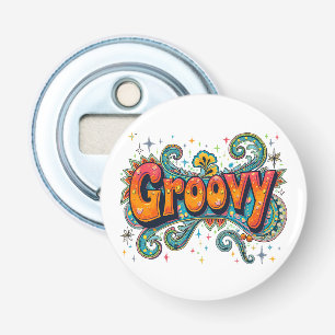 Abrebotellas Groovy Retro Psicodelic 70 Funky Arte Hippie