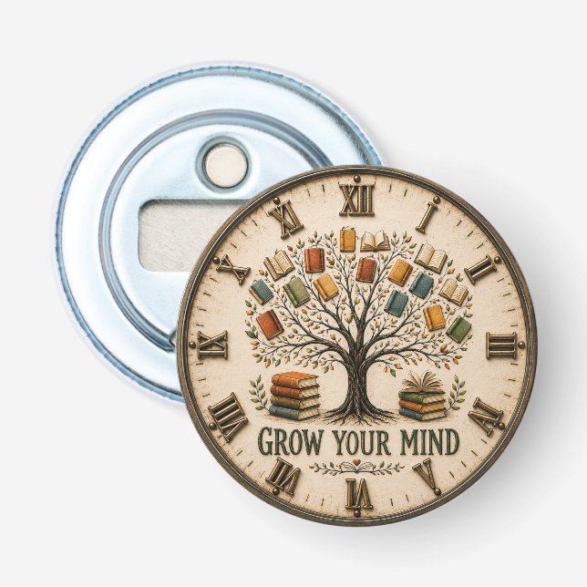 Abrebotellas Grow Your Mind Book  Reading Teacher Gift (Anverso)