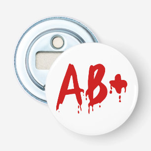 Abrebotellas Grupo sanguíneo AB+ Positivo #Horror Hospital