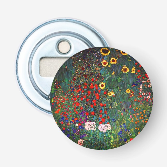 Abrebotellas Gustav Klimt Flower Garden (Anverso)