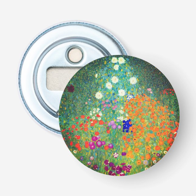 Abrebotellas Gustav Klimt Flower Garden (Anverso)