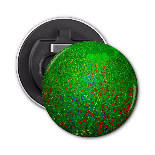 Abrebotellas Gustav Klimt Poppy Field (Anverso)