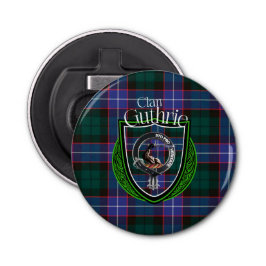 Abrebotellas Guthrie Scottish Clan Tartán y Escudo