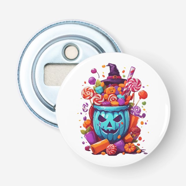 Abrebotellas Halloween divertido (Anverso)