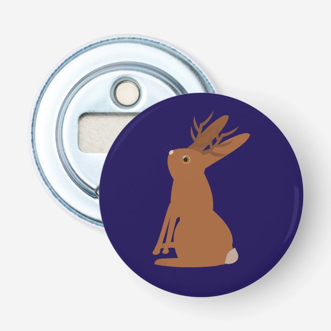 Abrebotellas Halloween Jackalope Trick o Trete (Anverso)