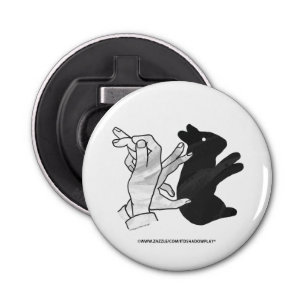 Abrebotellas Hand Silhouette Rabbit