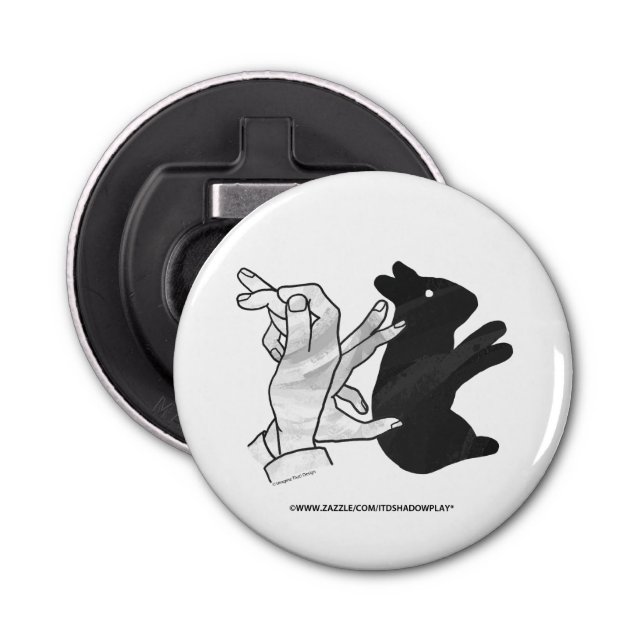 Abrebotellas Hand Silhouette Rabbit (Anverso)