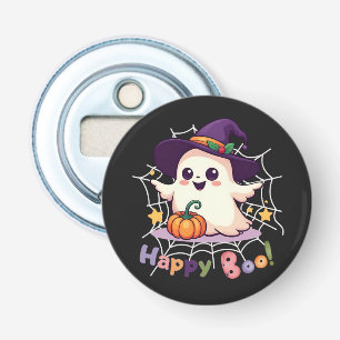 Abrebotellas Happy Boo Cuo Ghost Black Background