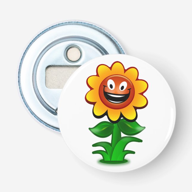 ABREBOTELLAS HAPPY SUNFLOWER (Anverso)