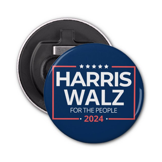 Abrebotellas Harris Waltz 2024 Elecciones Kamala Harris Tim Wal (Anverso)