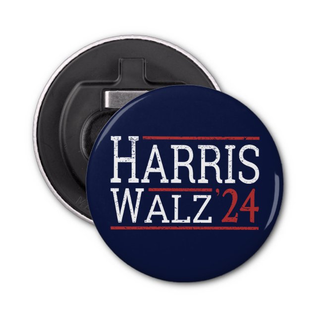 Abrebotellas Harris Walz Election 2024 I (Anverso)