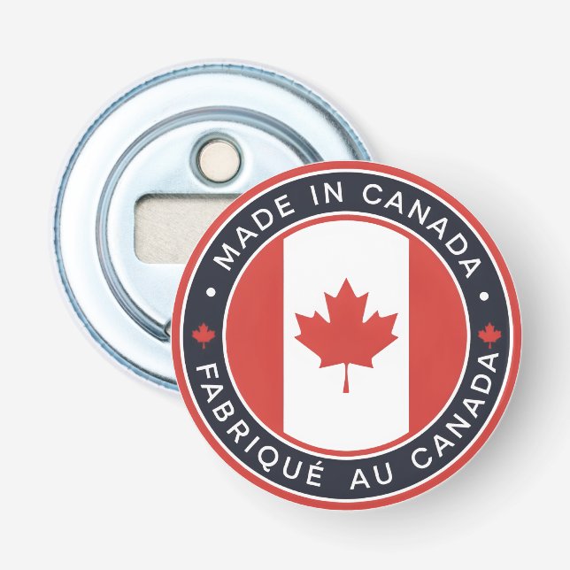 Abrebotellas Hecho en Canadá (Anverso)
