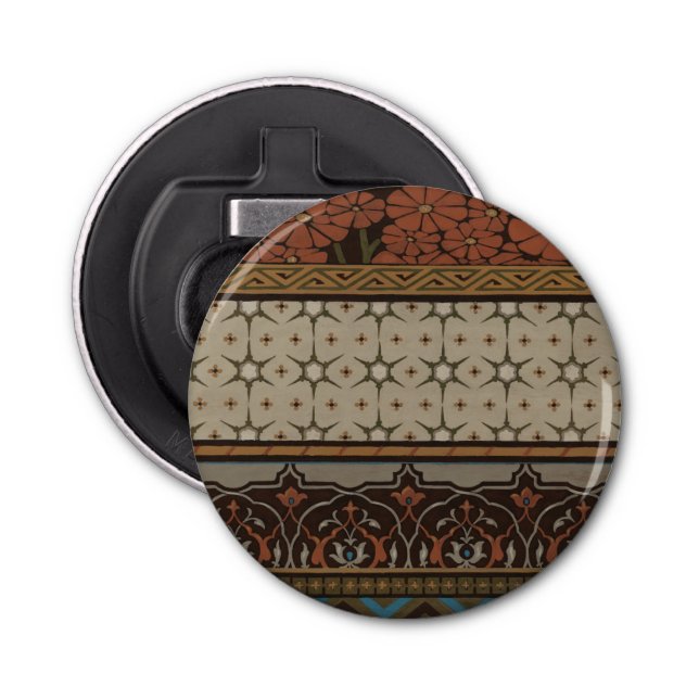 Abrebotellas Heirloom Textil con patrones decorativos (Anverso)