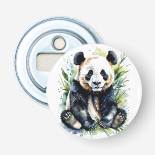 Abrebotellas Hermosa acuarela Panda Bear