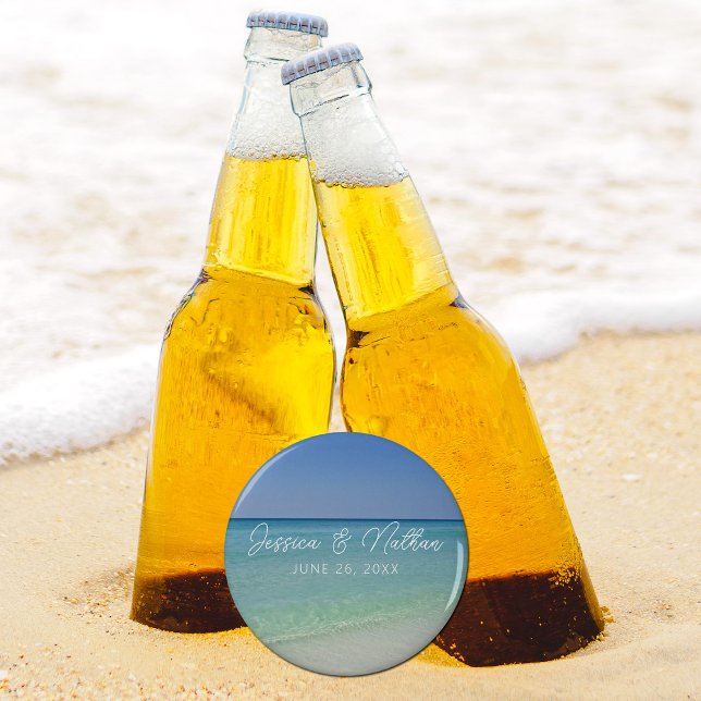Abrebotellas Hermoso Boda personalizado de Beach Horizon (Subido por el creador)