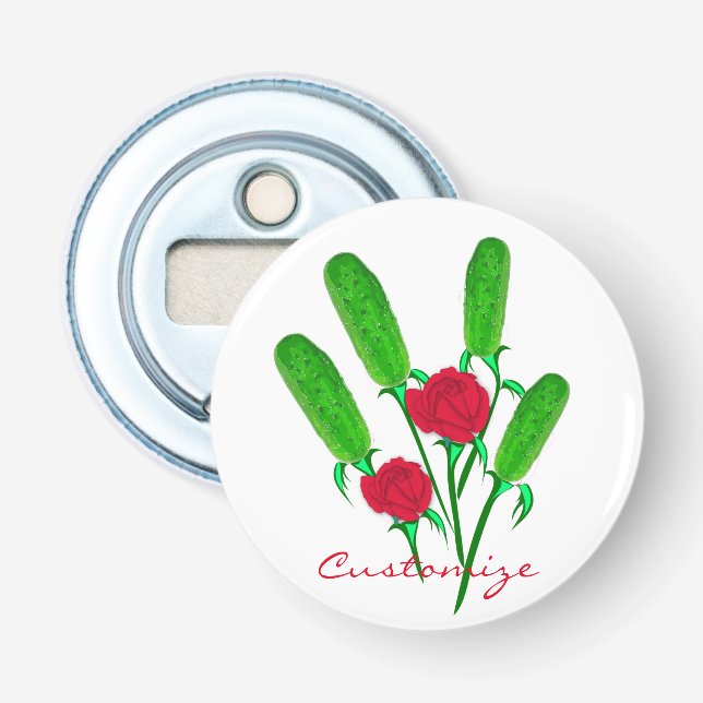 Abrebotellas Hermoso Bouquet Pickle con RosesThunder_Cove (Anverso)