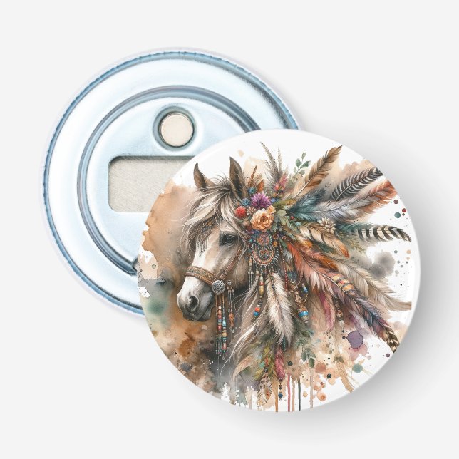 Abrebotellas Hermoso Caballo Boho (Anverso)