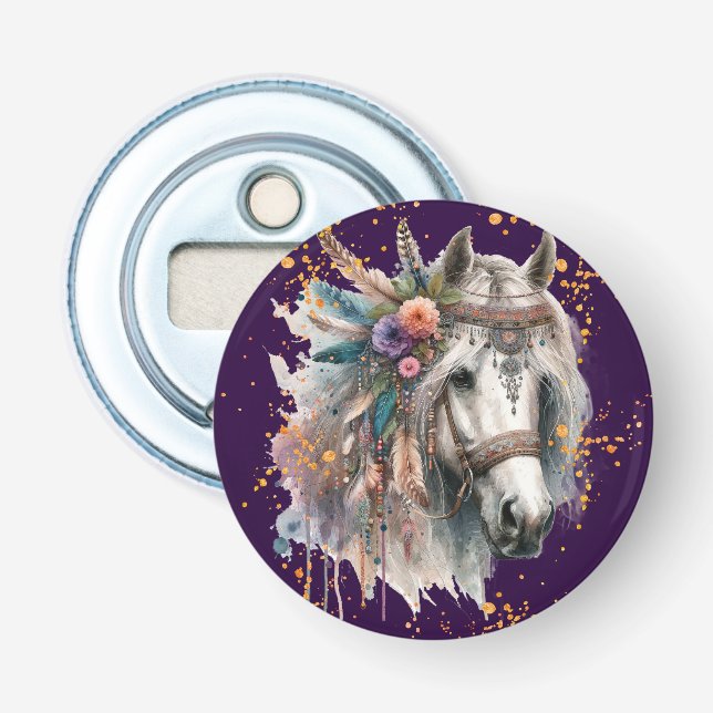 Abrebotellas Hermoso Caballo Boho (Anverso)