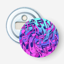 Hermoso patrón musical colorido y animado