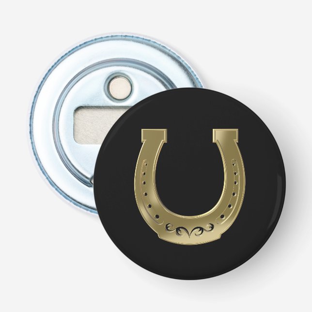 Abrebotellas Herradura dorada (Anverso)