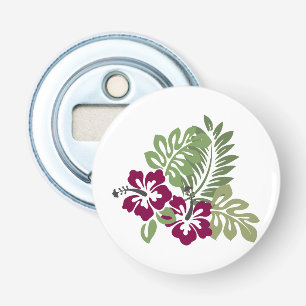 Abrebotellas Hibiscus Burgundy Foliage Decoración Floral Golf B