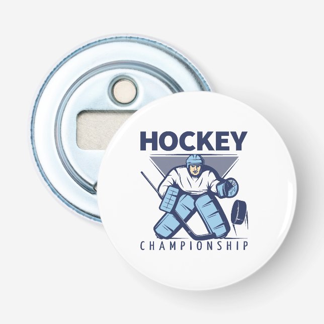 Abrebotellas Hockey divertido (Anverso)