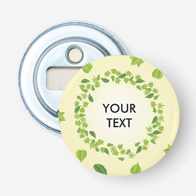 Abrebotellas Hojas de primavera (Anverso)