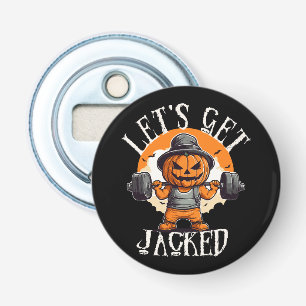 Abrebotellas Hombres Vamos a Levantar la Calabaza Jack-O-Lanter