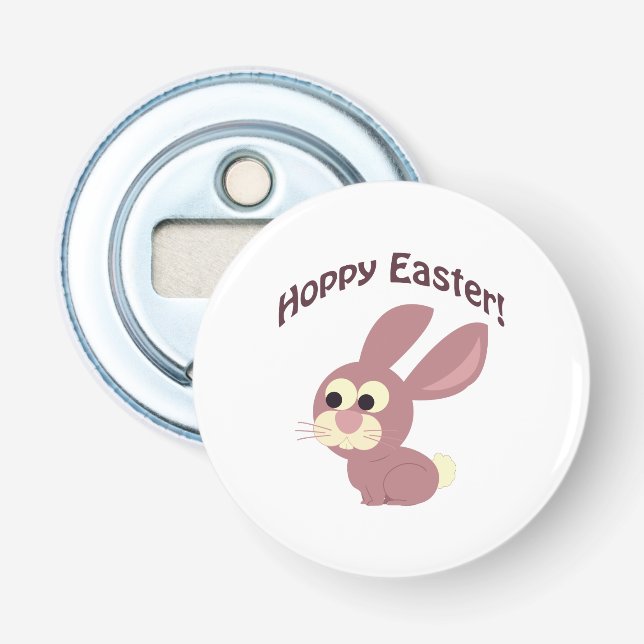 Abrebotellas Hoppy Easter Pink Bunny (Anverso)