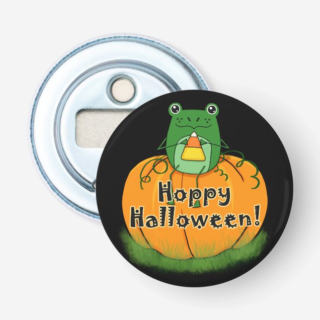 Abrebotellas Hoppy Halloween Frog (Anverso)