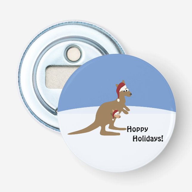 Abrebotellas Hoppy Holidays Navidades Kangaroo (Anverso)