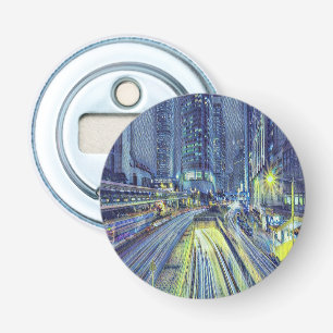 Abrebotellas Hora de la noche de Hong Kong