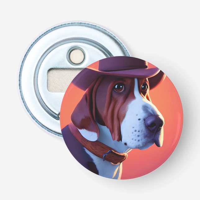 Abrebotellas Hound Basset (Anverso)
