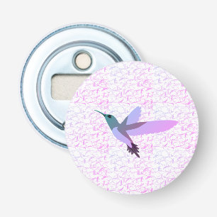 Abrebotellas Hummingbird bonito colorido y fondo elegante