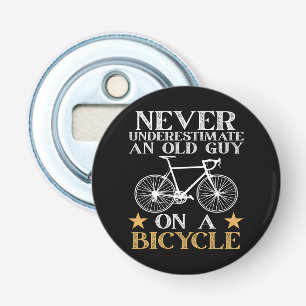 Abrebotellas Humor Divertido de Ciclista en Bicicleta