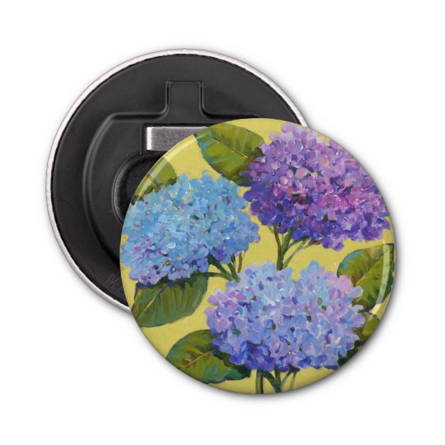 Abrebotellas Hydrangeas de primavera (Anverso)