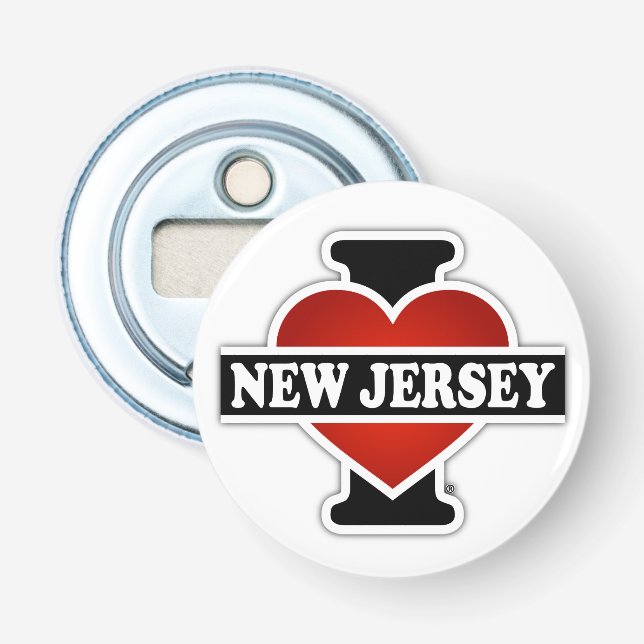 Abrebotellas I corazón New Jersey (Anverso)