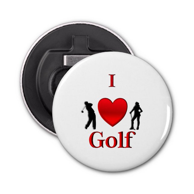 Abrebotellas I Heart Golf (Anverso)