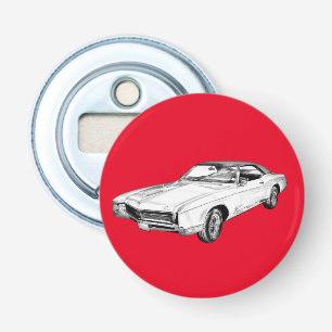 Abrebotellas Ilustracion Buick Riviera Classic de 1967