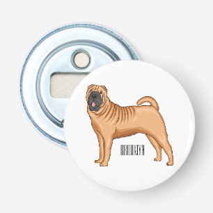 Abrebotellas Ilustracion chino de personalizado de perro Shar-P