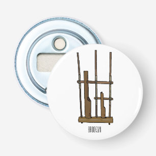 Abrebotellas Ilustracion de Angklung personalizado