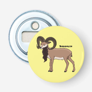 Abrebotellas Ilustracion de cabra de Mouflon