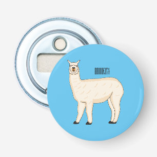 Abrebotellas Ilustración de dibujos animados de llama