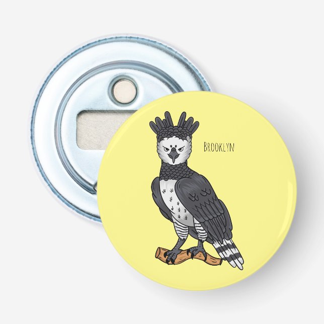 Abrebotellas Ilustracion de Harpy Eagle personalizado (Anverso)