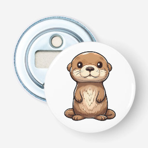 Abrebotellas ilustracion de nutria personalizado