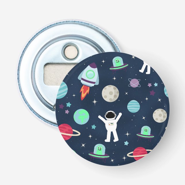 Abrebotellas Ilustracion de patrón de espacio (Anverso)
