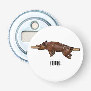 Abrebotellas Ilustracion de personalizado asado de cerdo / cerd