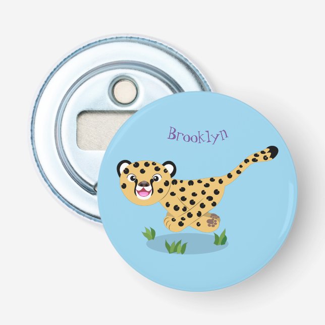 Abrebotellas Ilustracion de personalizado con queso lindo (Anverso)
