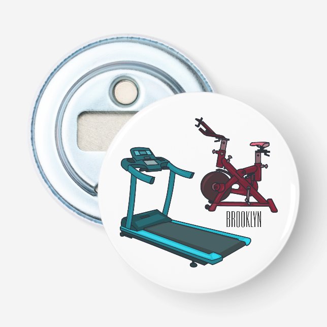 Abrebotellas Ilustracion de personalizado de bicicletas de hila (Anverso)